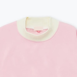 Sudadera Casual de Invierno para Mujer, Color Rosa, Cuello Alto Simulado, Estampado Personalizado en la Parte Delantera, Tejido de Felpa Ecológico, Hombros Caídos, Manga Larga - Product Image 2
