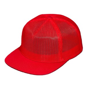 Casquette Trucker en Maille Rouge 6 Panneaux Ajustable Unisexe Style Urbain Décontracté Couleur Unie Respirante Printemps-Été - Product Image 1