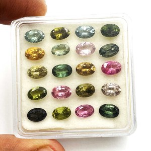 พลอยทัวร์มาลีนธรรมชาติทรงรีขนาด 4*6 มม. สำหรับทำเครื่องประดับ ได้รับการรับรองจาก IGI - Product Image 2