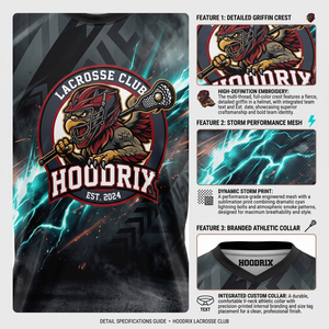 High Quality Custom Lacrosse Shooting Shirts Adults Short Sleeve Compression Moisture-Wicking Breathable 100% Polyester Training - Product Image 6