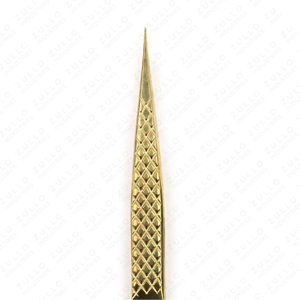 Premium I Shape Stainless Steel Eyelash Extension Tweezers with Diamond Grip Classic Pointed Applicator for <b>Lash</b> Extensions - Product Image 5