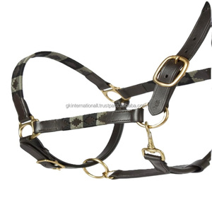 Premium Quality Genuine Leather Horse Riding English Western Style Accessories Leather Polo <b>Halter</b> for Western Saddle - Product Image 3