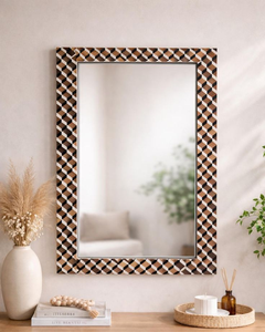 Marco de Espejo con Incrustaciones de Hueso 100% Natural, Hecho a Mano, de Lujo y Alta Calidad, Personalizado, para Decoración, de la India - Product Image 3