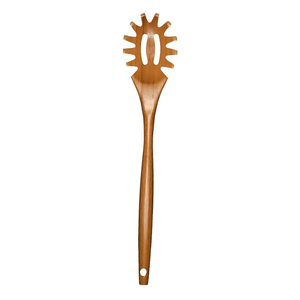 Ensemble de cuillères à pâtes en bois avec manche long et écumoire à trous, à prix abordable - Product Image 2