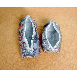 Ensemble de trousses de maquillage écologiques en coton durable, légères, réutilisables, avec fermeture éclair, petites, rayées, pour voyage - Product Image 6