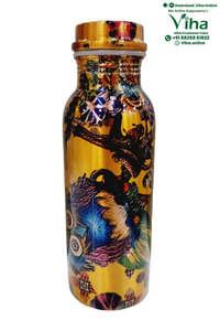Handcraft Floral <b>Printed</b> Stainless Steel Insulated Water Bottle Reusable Travel Drinking Bottle For Home And <b>Office</b> - Product Image 6