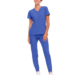 Conjunto de Uniformes de Esteticista Personalizados, Elegantes Uniformes de Spa OEM, Conjunto de Uniformes para Mujer, Lona 100% Algodón, Uniformes de Hospital con Logotipo Personalizado - Product Image 1