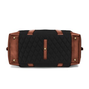 Sac de voyage en cuir et toile imperméable, sac de sport vintage, sac de week-end, sac de gym, grande capacité, style LCTB-0031 - Product Image 3