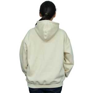 เสื้อฮู้ดดี้ผ้าโพลีเอสเตอร์ผสมคอตตอนสีพื้นสำหรับผู้หญิง เนื้อผ้านุ่ม สวมใส่สบาย เหมาะสำหรับฤดูหนาว สไตล์ลำลองทรงโอเวอร์ไซส์ - Product Image 2