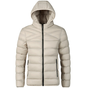 Veste matelassée pour homme de qualité supérieure, coupe ajustée, design confortable et décontracté, col montant, logo sur le devant, meilleur prix, vêtements d'automne pour homme - Product Image 6