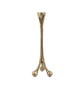 Stylish Gold Metal Candle Holder with Transparent Glass Cup for Festive and Everyday Interior Decoration - Product Image 5