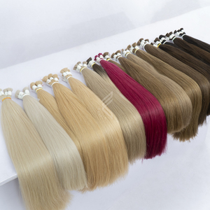 Un donneur cuticule vierge brute alignée droite blond clair foncé vietnamien extension de cheveux européen doux en vrac teint Fumi Style - Product Image 3