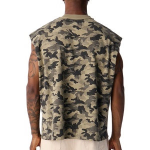 <b>Men's</b> <b>Singlet</b> Breathable Knitted Top V-neck High Street Style 220g From Pakistan <b>for</b> Gym Workout - Product Image 6