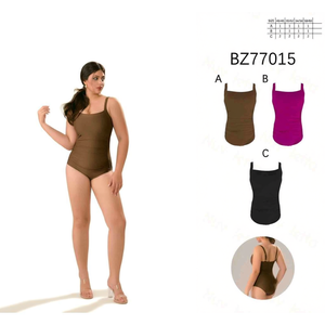 HDJ Plus Size One Piece Swimsuit <b>Tummy</b> <b>Control</b> Conservative Beachwear Sexy Monokini Bathing Suit BZ77015 - Product Image 2