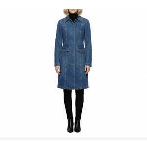 Gabardina Larga de Mezclilla para Mujer Gina - Product Image 3