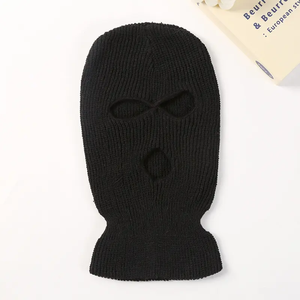 Bonnet tricoté unisexe, couleur unie, motif crâne, style urbain, bonnet chaud d'hiver, rose, blanc, noir, 56-58 cm, adulte, décontracté - Product Image 2