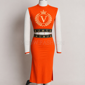 Entrega Rápida: Conjuntos de Ropa para Mujer, Tops Cortos Elásticos sin Mangas y Faldas con Abertura, Diseños Surtidos, Listos para Enviar, Estilo Bodycon - Product Image 3