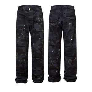 Jeans mi-taille pour homme, personnalisables OEM, couleur vintage, streetwear, écologiques, imperméables et respirants, pour l'hiver et l'automne - Product Image 3