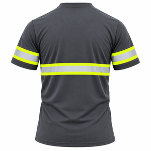 Camiseta de Seguridad de Alta Visibilidad Personalizada, Camiseta de Trabajo Reflectante de Manga Corta, Camiseta de Seguridad Personalizada para Hombre - Product Image 2