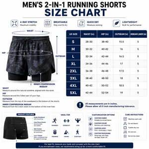 Pantalones Cortos Deportivos 2 en 1 para Hombre, de Secado Rápido, Transpirables, de Nailon y Spandex, con Forro de Compresión, Marca Privada OEM - Product Image 4