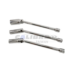 TAIWAN CALIBRE 3/8" Dr x 6 Point x 10" Extra Length Magnetic Swivel Spark <b>Plug</b> <b>Socket</b>, spark <b>plug</b> <b>extension</b> - Product Image 1