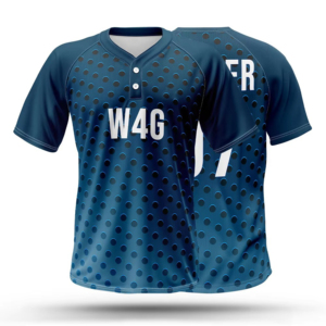 Green Polka Dot Baseball Jersey Men's Short Sleeve Sublimated Print Breathable <b>Polyester</b> Regular Fit All Seasons Apparel - Product Image 5