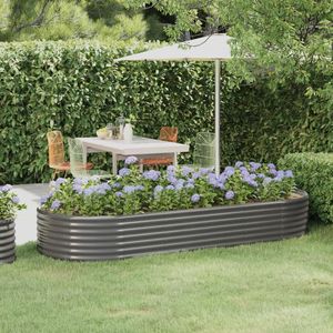 Jardinières et pots de fleurs surélevés en acier thermolaqué 98,0 x 39,4 x 14,2 pouces - Product Image 1