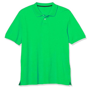 Polo pour homme en viscose/coton tricoté, tissu respirant uni, boutons, manches courtes, coupe classique, impression de logo personnalisée sur le devant - Product Image 6