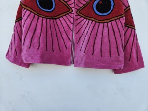 SHREE RADHA GOVIND EXPORTS Veste ethnique artisanale pour femme, en velours imprimé, broderie Suzani florale, chaude pour le printemps/l'automne/l'hiver - Product Image 3