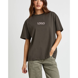 เสื้อยืดสตรีทแวร์พิมพ์ลายกราฟิกแบบ DTG คอโอ แขนสั้น ผ้าคอตตอนผสมสแปนเด็กซ์ ทรงหลวม แบบดรอปโชว์เดอร์ สำหรับเล่นฟุตบอล - Product Image 1