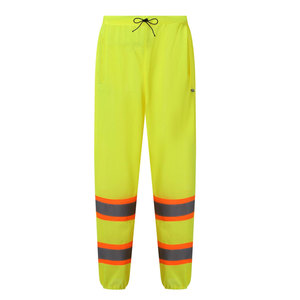 Pantalon de travail respirant et imperméable, structure renforcée, clignotant LED pour activités industrielles, ANSI Classe 2, durable - Product Image 1