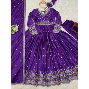 Elegantes vestidos de noche Hermoso vestido de fiesta con Dupatta - Product Image 1