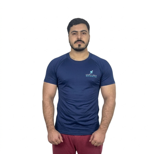 เสื้อแขนสั้นสำหรับผู้ชายสำหรับเล่นกีฬาและเล่นเซิร์ฟ เสื้อแรชการ์ดแขนสั้นสำหรับผู้ชาย แห้งเร็ว ชุดกีฬาสำหรับวิ่งและฝึกซ้อม - Product Image 4