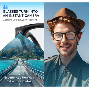 Gafas Inteligentes con Cámara, Nuevas Tendencias 2025, Ligeras, para Viajes, Cámara 4K <span class=keywords><strong>de</strong></span> 8 Megapíxeles - Product Image 6