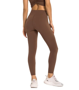 Leggings de yoga et de fitness pour femmes, effet délavé, haute élasticité, fabrication OEM, logo personnalisé - Product Image 5