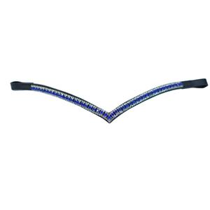 Bandas para cejas ostentosas decoradas con cristal rosa de alta calidad, caballos de equitación ecuestre, cuero acolchado suave curvo competitivo - Product Image 2