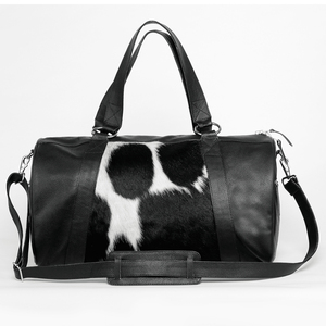 Hottest <b>Waterproof</b> Sport Luxury Fluffy Duffel <b>Bag</b> with <b>Drawstring</b> Closure Travel Weekender Natural Hair Leather for Outdoor Use - Product Image 5
