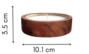 Long Wooden Dough Bowl Candle Wooden candle Bowls Handcrafted Mango Wood Soy <b>Wax</b> Candle Bowl Candle - Product Image 4