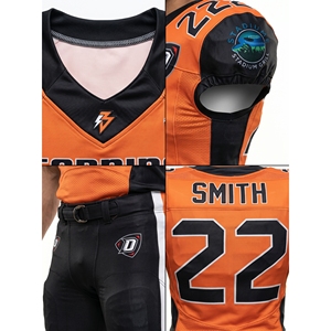 Uniforme de Fútbol Americano Personalizado Sublimado, Malla Pesada de 280GSM, Uniforme de Equipo para Niños, Pantalones Cortos, Absorbe la Humedad, Fabricante OEM - Product Image 4