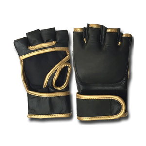 Gants de MMA unisexes à demi-doigts avec poignées pour l'entraînement, le sparring, le kickboxing, le Muay Thai, les entraînements de fitness - légers et respirants - Product Image 1