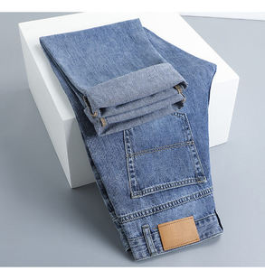 Jeans de Mezclilla Estilo Hip Hop para Hombre, Corte Holgado y Recto, Estilo Urbano, Pantalones Casuales a la Moda, Diseño Personalizado - Product Image 4