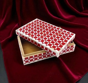 Moraccon Style MDF Jewelry Box With MOP & Resin Inlay Magnetic Closure Jewelry Display Storage <b>Boxes</b> Home Decor Households Item - Product Image 1