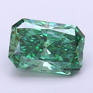 เพชร VS Clariry Vivid Green 5.00 กะรัต รูปทรง Radiant Cut ได้รับการรับรองจาก IGI เพชรเพาะเลี้ยงในห้องปฏิบัติการ สำหรับทำเครื่องประดับ - Product Image 1