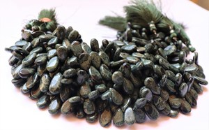 Perles de pierre précieuse Agate d'arbre naturelle AAA, forme poire Briolette, 8 pouces, taille 8x12 MM, perles lisses de haute qualité - Product Image 5