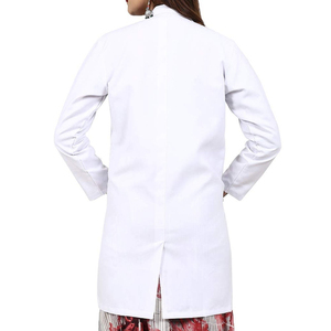 Bata de Laboratorio de Alta Calidad para Mujer, Uniforme de Hospital, Bata de Laboratorio de Color Sólido - Product Image 2