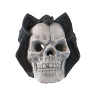 Crâne de démon Foyer d'extérieur pour Halloween Brevet de bûche de gaz sans évacuation en attente pour éthanol propane gel ou électrique
