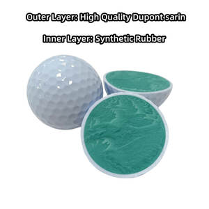 Pelotas de golf de caucho sintético ecológicas para práctica en campos de golf, suministro al por mayor. - Product Image 2