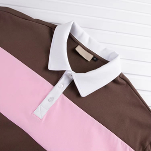 Chemises de rugby à manches courtes pour hommes, en tissu jersey coton/polyester de haute qualité, imprimées numériquement, décontractées, unies, respirantes, pour l'été - Product Image 5