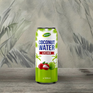 น้ำมะพร้าวสเตอริไลซ์เข้มข้น 500 มล. กระป๋องอะลูมิเนียม |   น้ำผลไม้รสลิ้นจี่ |   OEM ODM วานา เบเวอเรจ เวียดนาม - Product Image 1