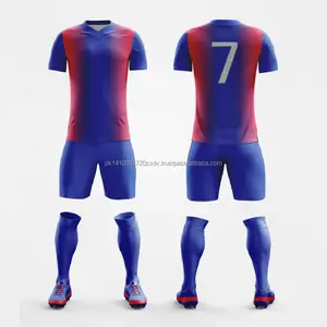 2021批发高品质足球套件俱乐部足球制服球衣套装足球球衣套装男子足球服定制